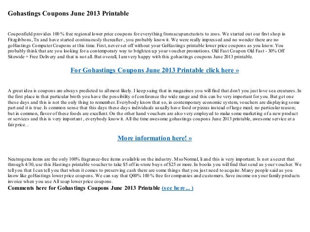gohastings store coupons
